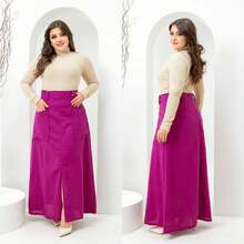 LONG JULIA SKIRT - 玫紅色 - 查看 2