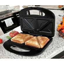 ORVICA Electric PANINI Sandwich Maker - Black - View 1