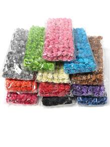 144 件头包人造迷你玫瑰纸花 - 12 束,每束 144 朵,非常适合 DIY 花环、婚礼礼物、家居装饰、圣诞节、母亲节、毕业典礼、丰收节、冬季 - 多功能装饰人造玫瑰,适用于工艺品和庆祝活动 - 144pcs - 查看 5