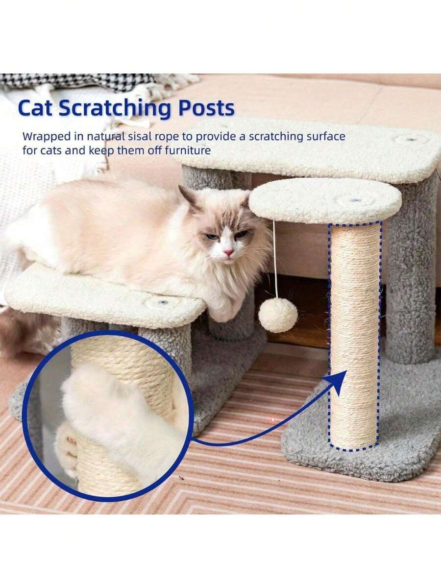Cat Scratching Post Pet Steps For High Beds And Couch, HighStrength