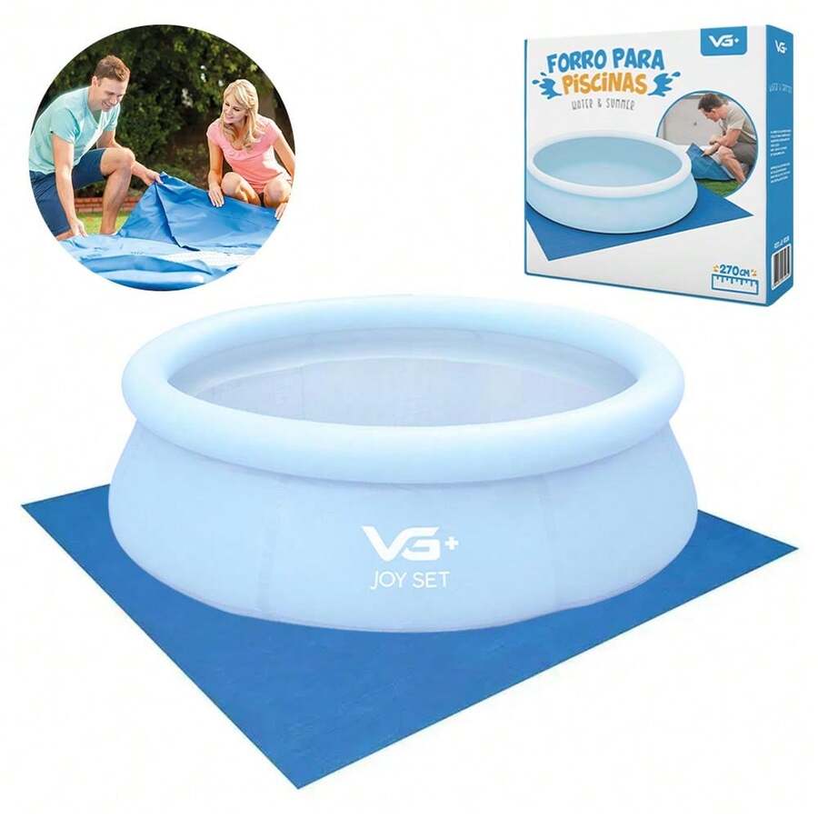 Lona Forro de Proteção 270cm para Piscina Inflável e Estrutural VG Plus - Azul Marinho - Visão 1