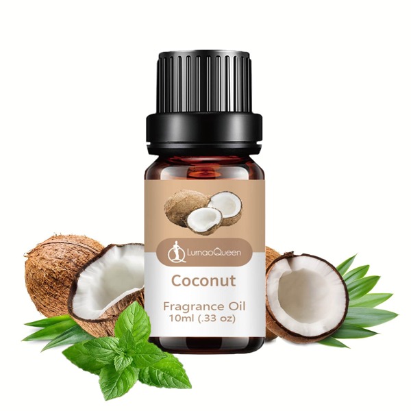 1 Flasche kokosnussaromatisiertes Frucht-Aromatherapie-Basisöl, geeignet für Aromatherapiegeräte, Luftbefeuchter, Diffuser, Autoduftspender, Kerzen, Luftreinigung, Raumbeduftung - 10ml Aromatherapie Valentinstag Hochzeitsartikel