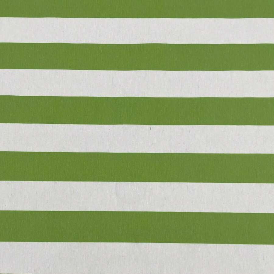 Acqua Decor Waterproof Fabric 1.40m Wide Sofa Cover, Cushion Cover - Listrado Verde e Branco - 查看 1