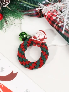 1 PC Hình con nai sừng tấm, cây thông Noel, ông già Noel, người tuyết, chuông, dây buộc tóc dễ thương và đa năng. Thích hợp cho phụ nữ và trẻ em gái trang trí kiểu tóc của họ tại các bữa tiệc lễ hội mùa thu và mùa đông. - Nhiều màu - Xem 10