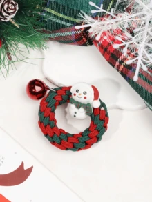 1 PC Hình con nai sừng tấm, cây thông Noel, ông già Noel, người tuyết, chuông, dây buộc tóc dễ thương và đa năng. Thích hợp cho phụ nữ và trẻ em gái trang trí kiểu tóc của họ tại các bữa tiệc lễ hội mùa thu và mùa đông. - Nhiều màu - Xem 9