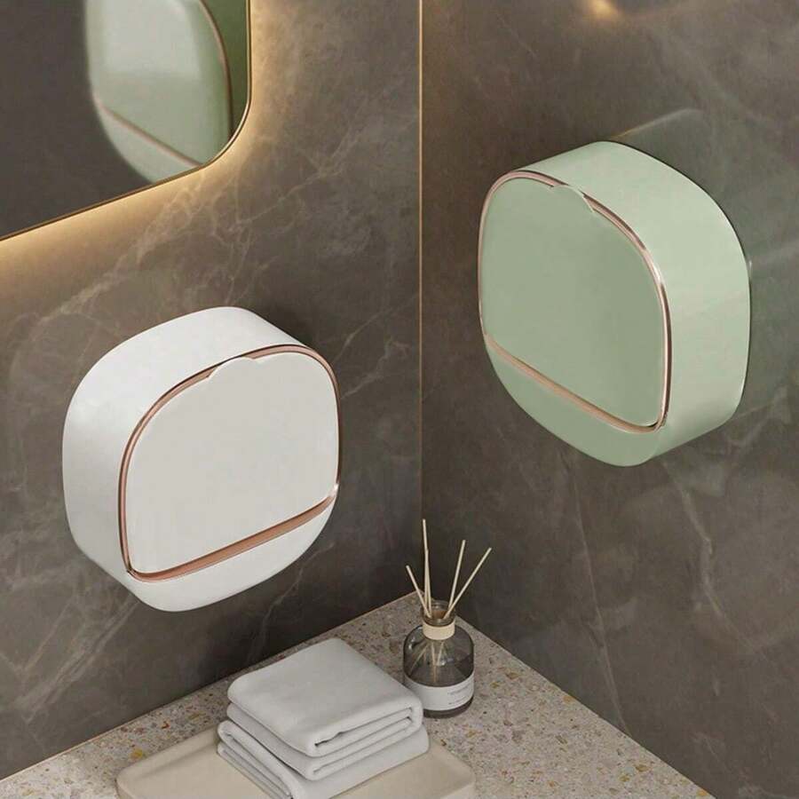 1pc Thicker Soap Dish Draining Soap Holder, Large Size For Bathroom Home Use, Cute Soap Box Back To School - Multicolor - View 1