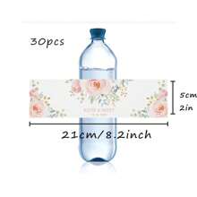 30 Custom Water Bottle Label Stickers, Self-Adhesive Candy Wrappers, Bridal Shower Decorations, Personalized Text, Vacation Vibes, Wedding Essentials, Cozy Atmosphere, Home Decor, Custom Wedding Crafts. - Multicolor - View 32