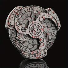 1PC 7 In 1 Rotating Dice, Cool RPG Role Playing Desktop Game Dice, Party Games, Drinking Games, Family Games, Rotating Digital Gear Design, Fun Dice Toys - Multicolor - View 11