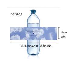 30 Pcs Custom Water Bottle Labels Stickers Self Adhesive Candy Wrap Bridal Shower Decor Personalized Text,Christmas,Wedding Essentials,Festive Calendar ,Bachelorette Party Favors, Personalized Wedding Favors - Multicolor - View 10