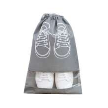 6个装抽绳袋鞋子收纳袋衣柜收纳袋便携式旅行鞋袋，节省空间防尘收纳袋，防潮打包鞋子收纳袋，抽绳鞋子收纳袋，衣柜防尘收纳袋，衣物分类挂袋鞋子收纳袋鞋子收纳袋旅行必需品旅行收纳袋旅行便携包防水口袋衣物分类抽绳挂袋度假出游必备学校用品旅行必需品女士宿舍 - 灰色 - 查看 4