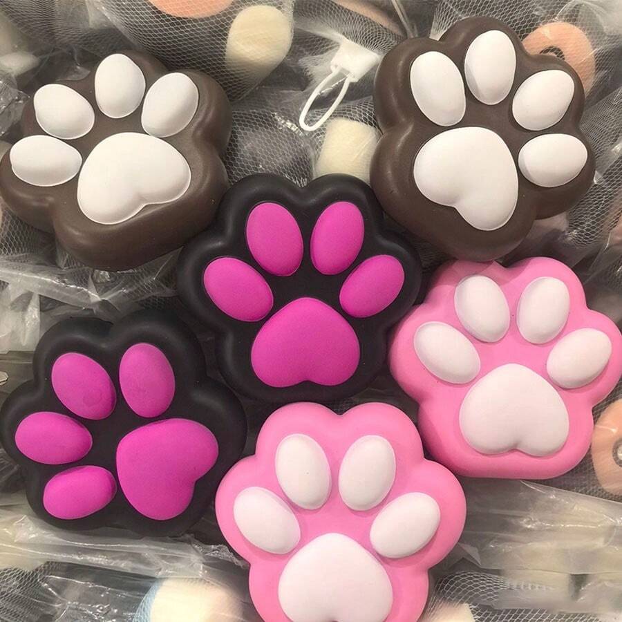 加大码厚实柔软猫爪慢回弹 PU 抗压力玩具 - 彩色 - 查看 1