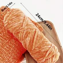 1 Stück handgemachtes Chenillegarn, 100g, geeignet für Do-It-Yourself Schal, Mütze, Jacke, Pullover, Tasche, Puppe