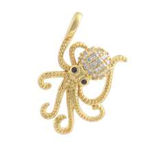 1 Stück Kupfer vergoldet 18k Modischer Meer Serie Muschelanhänger, Seestern, Qualle für DIY Armband, Halskette, Fußkette, Ohrringe, vielseitiges Accessoire