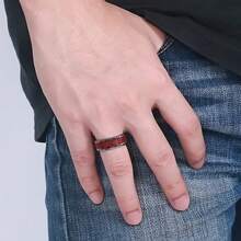 خاتم للأزواج على شكل قلب أحمر عصري، خاتم من الفولاذ المقاوم للصدأ بتصميم قلبي رومانسي للزفاف، الخطوبة، عيد الحب، هدية الأم، عيد الأم