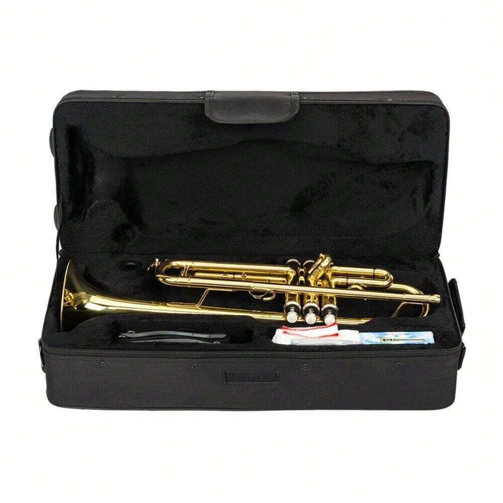 New Bb Trumpet Standard Trumpet Set For Student Beginner With Hard Case