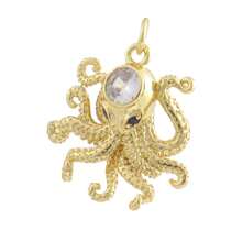 1 Stück Kupfer vergoldet 18k Modischer Meer Serie Muschelanhänger, Seestern, Qualle für DIY Armband, Halskette, Fußkette, Ohrringe, vielseitiges Accessoire