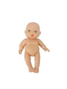 柔软硅胶重生娃娃儿童娃娃女孩逼真早教安抚娃娃婴儿睡眠毛绒娃娃四肢可活动 - 彩色 - 查看 10