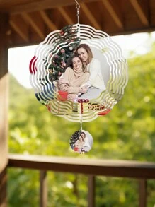 1pc Customized Photo Christmas Tree Pendant, Personalized Photo Decoration For Christmas Trees, Personalized Christmas Home Decoration, Customized Christmas Decorations, Personalized Christmas Makeup Accessories, Perfect Choice For Christmas Tree Decoration And Gifts, As Well As Customized Photo Perfect Christmas Gifts For Family And Friends Birthday Graduation