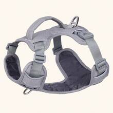 1 Dây nịt cho chó cưng bằng vải Oxford chống nước có thể điều chỉnh, tay cầm mềm mại kéo dài giúp bạn thoải mái khi cầm nắm và có thể điều khiển chó mọi lúc. Dải phản quang giúp đi dạo an toàn vào ban đêm. - Xám - Xem 13