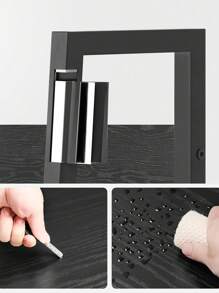 VASAGLE Bibliothèque, Étagère Rangement 6 Niveaux, Meuble de Rangement, Cadre en Acier, pour Salon, Couloir, Bureau, Style Industriel, Noir - Noir - Voir 7