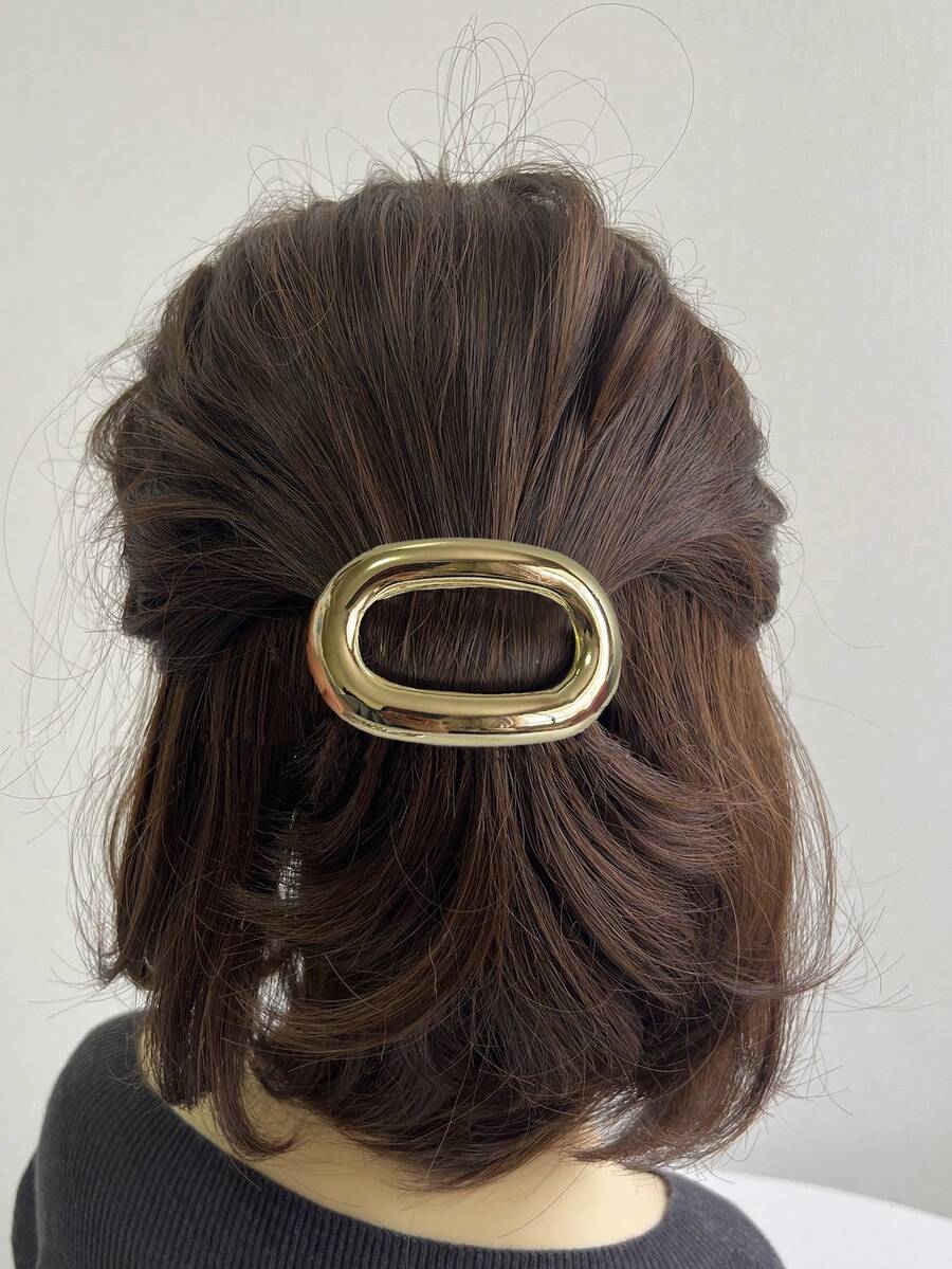 1 件优雅、温和的日常使用光泽金属发夹 - 彩色 - 查看 1