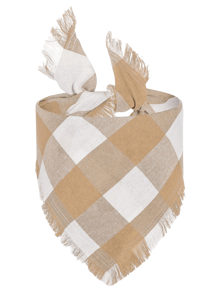 定制个性化宠物用品 - 可刻上名字/文字、万圣节/感恩节/圣诞节的宠物头巾、1 条宠物围巾、流苏格子宠物围兜 - 彩色 - 查看 11