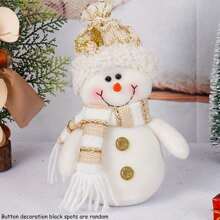 1 Peça Figura de Boneco de Neve de Natal - Decoração Doméstica Estilo Nórdico, Peça Central de Mesa para Feriados, Presente de Aniversário/Casamento/Aniversário/Festa, Ornamento de Mesa Criativo, Boneco de Pelúcia Papai Noel Boneco de Neve, Decoração de Natal, Presente de Natal, Decoração de Quarto, Suprimentos para Festa de Natal