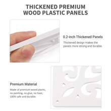 24PCS Hanging Room Divider Panels Thick White Privacy Screen Divider DIY Room Partition Separation Wall For Home Bedroom Office Shop Decor, 11.4" X 11.4" - Hoa - Xem 3