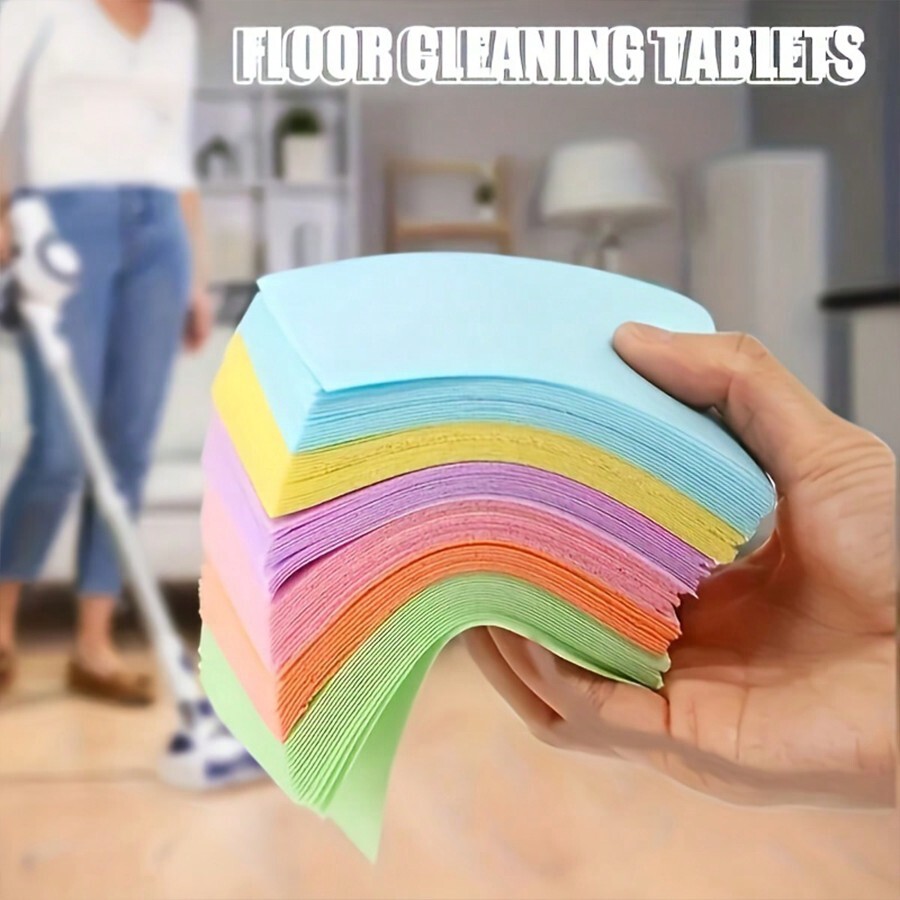 100pcs Ultimate Toilet Cleaning Sheets Effortless Floor & Tile