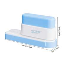 Perforadora manual portátil de 5 agujeros con espaciado ajustable - Azul - Ver 2