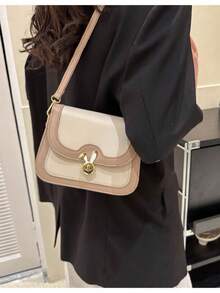 Women's Casual Crossbody Bag Small Rabbit Detail[2014] - Màu Khaki - Xem 2