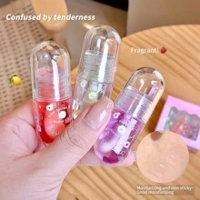 4 色水果唇油，保湿补水唇彩，透明唇彩，学生便携装 - 滋潤唇釉 - 查看 10