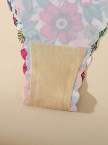 10 件套 - 女士无缝印花波浪边透气柔软舒适性感三角内裤 - 彩色 - 查看 7