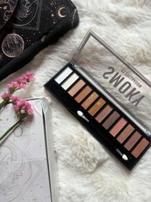 Paleta De Sombras Con 12 Tonos en Colores Cafe y Nude - 1 Sunset - Ver 1