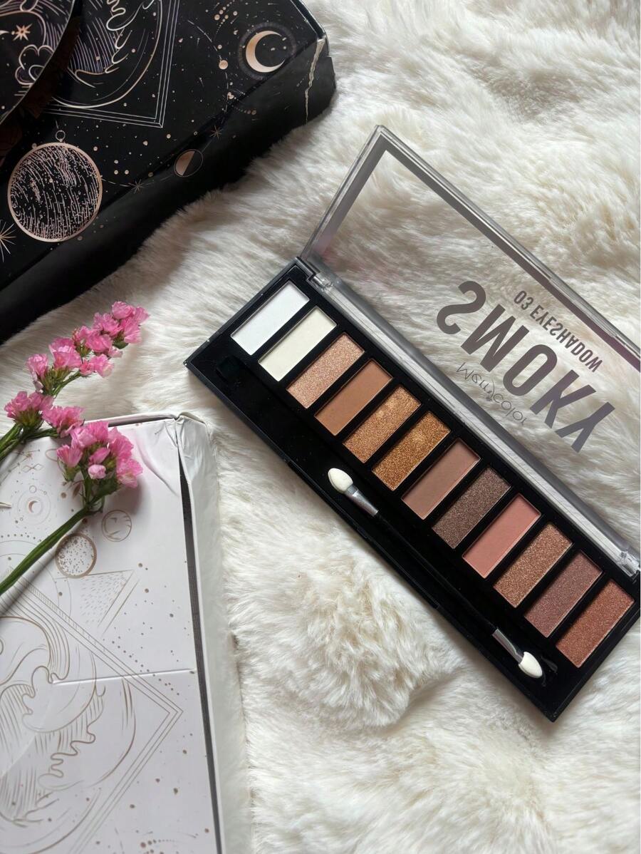 Paleta De Sombras Con 12 Tonos en Colores Cafe y Nude - 1 Sunset - Ver 1