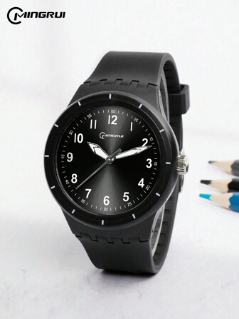 MINGRUI Stylish Waterproof Watch For Boys, Simple Yet Sophisticated. With Night Light, Anti-Shock And Anti-Drop Features, Ideal For Daily Wear And Gift, Perfect For Returning To School