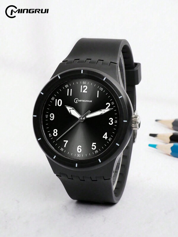 MINGRUI Stylish Waterproof Watch For Boys, Simple Yet Sophisticated. With Night Light, Anti-Shock And Anti-Drop Features, Ideal For Daily Wear And Gift, Perfect For Returning To School