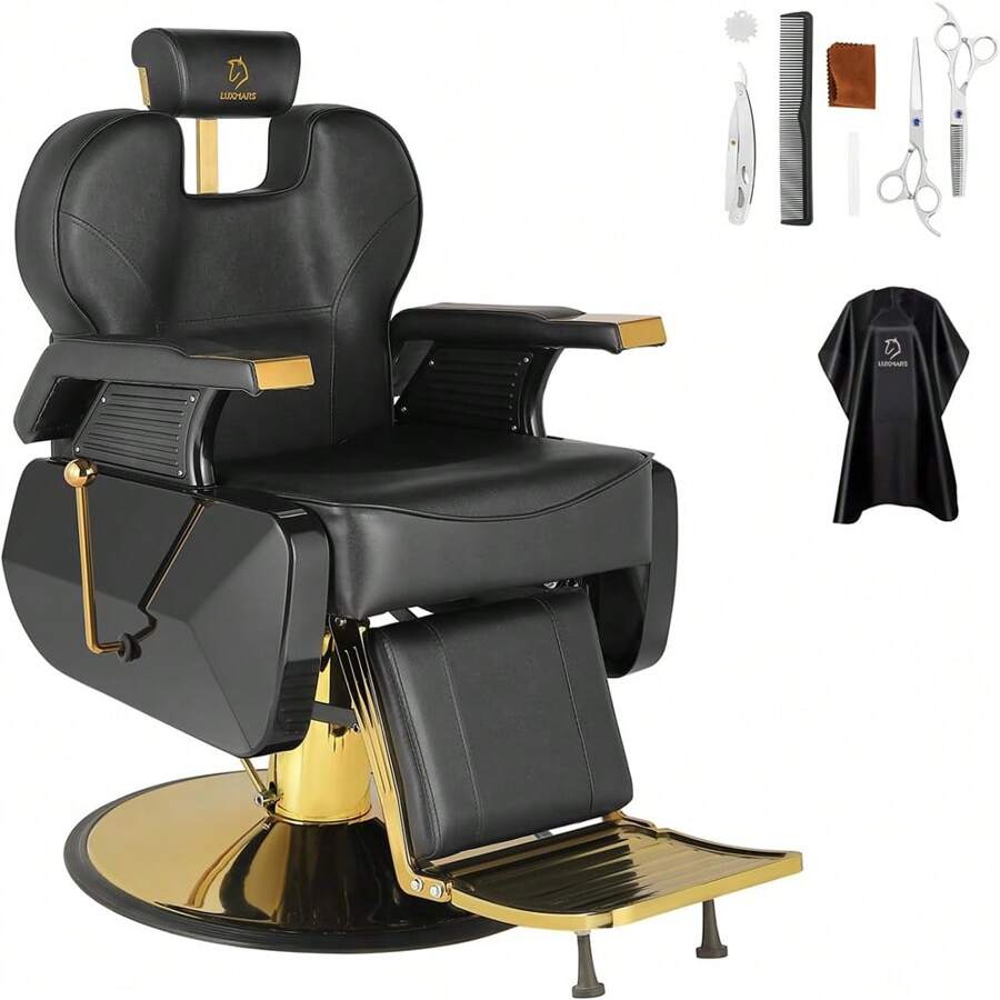 Salon Chair Barber Chair Hydraulic Recline Barber Chairs Hair Chair For