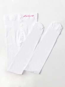 1pc Skin-Tone Girls' Tights, Soft, Comfortable, Warm Stockings, Versatile For Casual, Sports, Dance, Suitable For Autumn/Winter Daily Outfits Or Holiday Gifts - Apricot - View 10