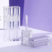 5 件/3 件/1 件 3ml 方形透明唇彩管、唇彩管、透明刷条唇彩分配瓶、化妆品包装、可补充迷你唇彩管和口红瓶、DIY 唇彩旅行透明口红容器、女性化妆品配件、化妆、便宜、房间装饰、梳妆台、旅行、卧室、化妆配件 - 彩色 - 查看 3