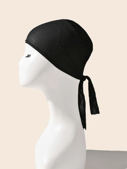 Awegeo 1/9 chiếc băng đô turban màu trơn dành cho nữ, thoải mái, thích hợp sử dụng hàng ngày, trong các dịp lễ hội.