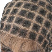 Gorros de peluca de encaje a ganchillo doble con nudos naturales y cabello de bebé para hacer pelucas trenzadas sin pegamento, gorros de encaje para pelucas trenzadas, para hacer pelucas con diversos colores y tipos de cabello a ganchillo - Multicolor - Ver 6