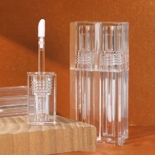5 件/3 件/1 件 3ml 方形透明唇彩管、唇彩管、透明刷条唇彩分配瓶、化妆品包装、可补充迷你唇彩管和口红瓶、DIY 唇彩旅行透明口红容器、女性化妆品配件、化妆、便宜、房间装饰、梳妆台、旅行、卧室、化妆配件 - 彩色 - 查看 8