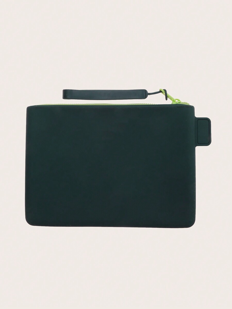 1pc Waterproof Silicone Cosmetic Bag For Women, Portable Travel Makeup