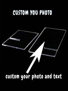 1PC Custom Phone Stand With Your Photo Personalized Acrylic Cell Phone Holder Office Desk Accessories For Women Customized Gifts For Her