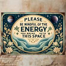 1 件 7.87 英寸 *11.81 英寸复古“请为这个空间带来活力”木制标牌 - 非常适合家庭、咖啡厅、酒吧、车库和户外装饰 - 1PC - 查看 2