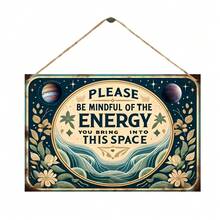 1 件 7.87 英寸 *11.81 英寸复古“请为这个空间带来活力”木制标牌 - 非常适合家庭、咖啡厅、酒吧、车库和户外装饰 - 1PC - 查看 5