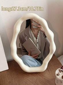 1pc Asymmetrical Cloud-Shaped Vanity Mirror,Makeup,Cheap,Room Decor,Vanity,Travel,Bedroom,Makeup Accessories,Mirror,Vanity Mirror,Cheap,Stocking Stuffers,Makeup,Makeup Tools,Cheap Stuff,Gifts,Gifts For Women,Christmas Gifts - Multicolor - View 9