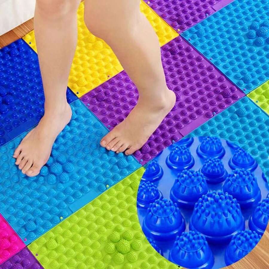 1/3/5pcs Reflexology Foot Massage Mat Acupressure Sensory Toys For Special Needs ADHD Sport Adults 29*39