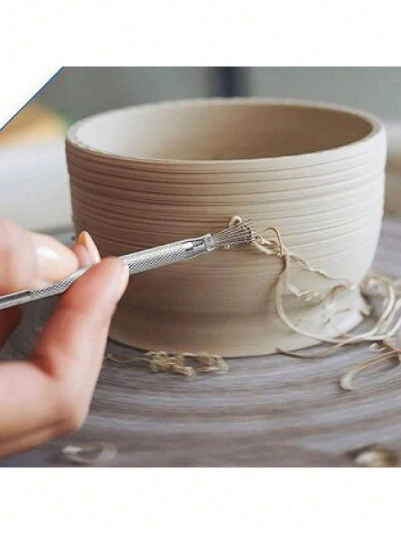 7Needle Feather Texture Ceramic Carving Tool DIY Polymer Clay